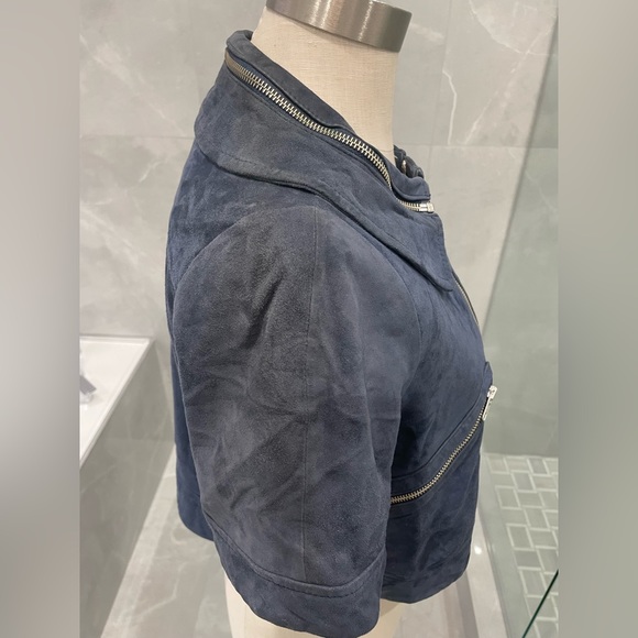 SEE BY CHLOE BLUE LEATHER JACKET - Picture 6 of 15